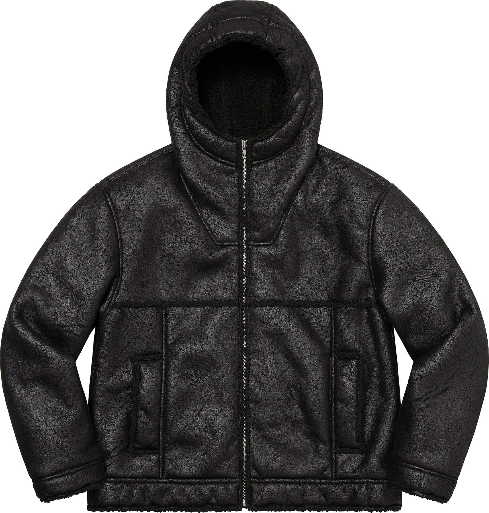 Faux Shearling Hooded Jacket view 3